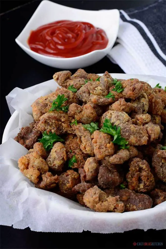 Receta de mollejas tiernas de pollo fritas Receta de mollejas tiernas de pollo fritas