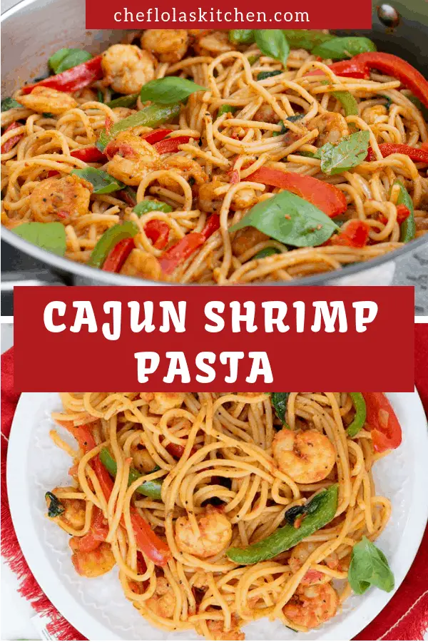 Receta de pasta y camarones cajún Receta de pasta y camarones cajún