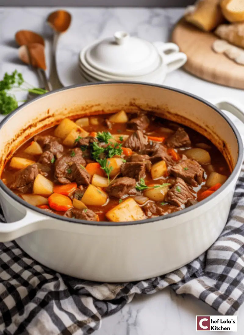 Deliciosa y abundante sopa de verduras y ternera.