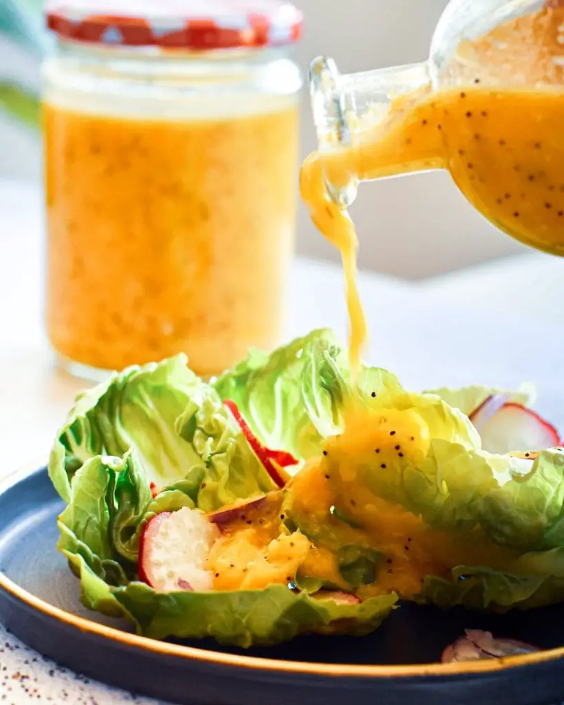 Vinagreta fácil de semillas de amapola y kumquat Vinagreta fácil de semillas de amapola y kumquat