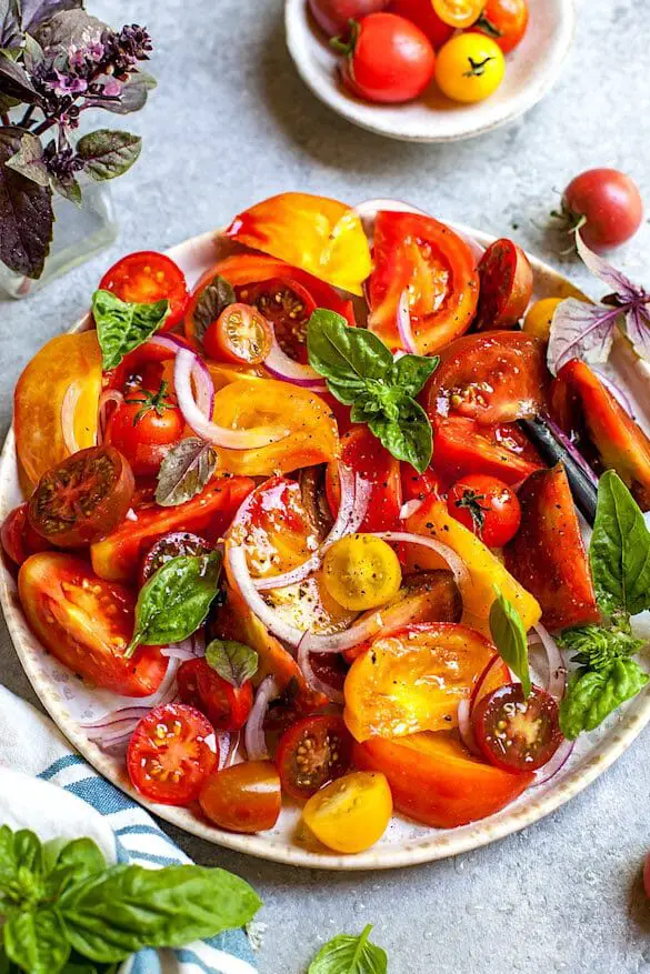 Ensalada de tomate fácil y rápida Ensalada de tomate fácil y rápida