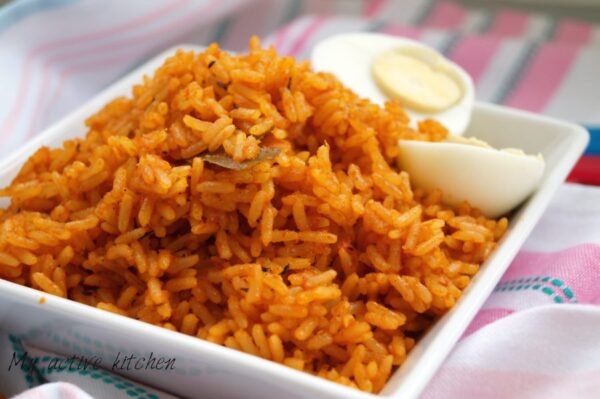 Arroz jollof vegetariano