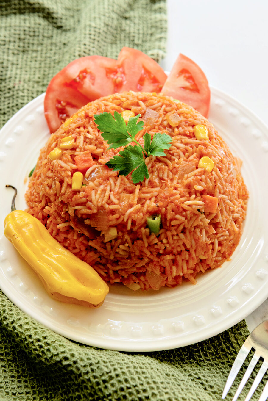Receta de arroz frito nigeriano