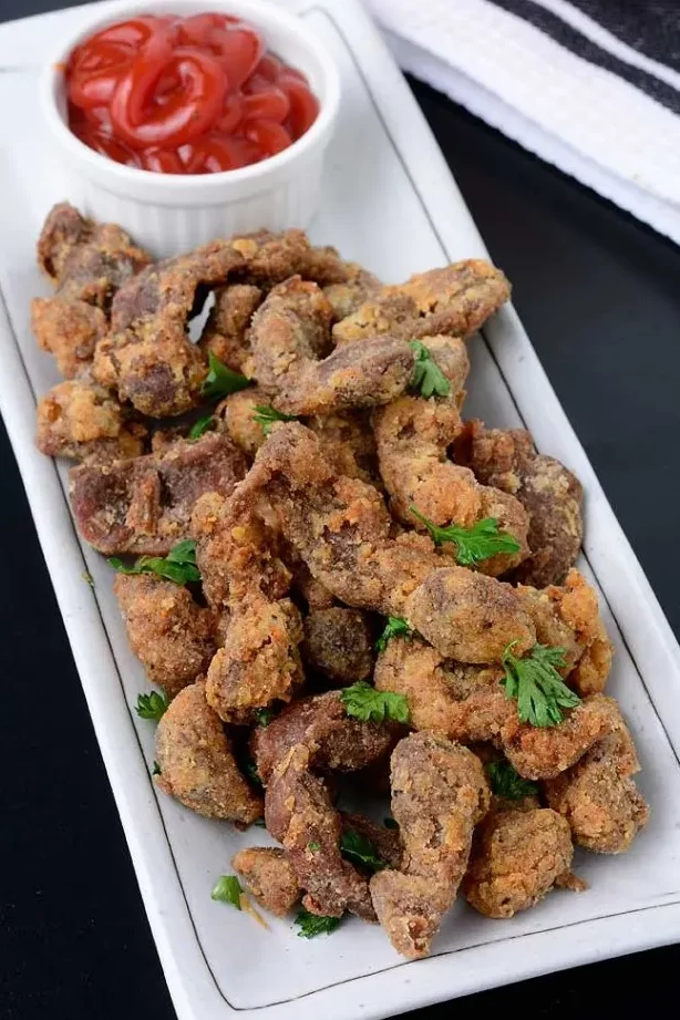 Receta de mollejas tiernas de pollo fritas Receta de mollejas tiernas de pollo fritas