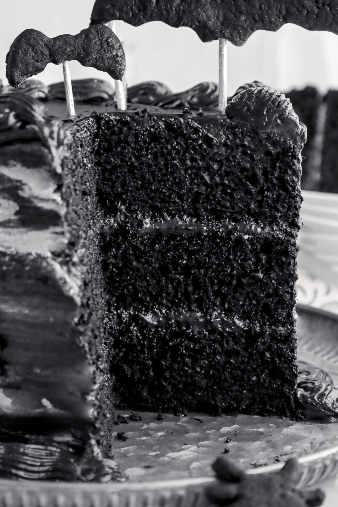 Receta de pastel húmedo de terciopelo negro para Halloween Receta de pastel húmedo de terciopelo negro para Halloween