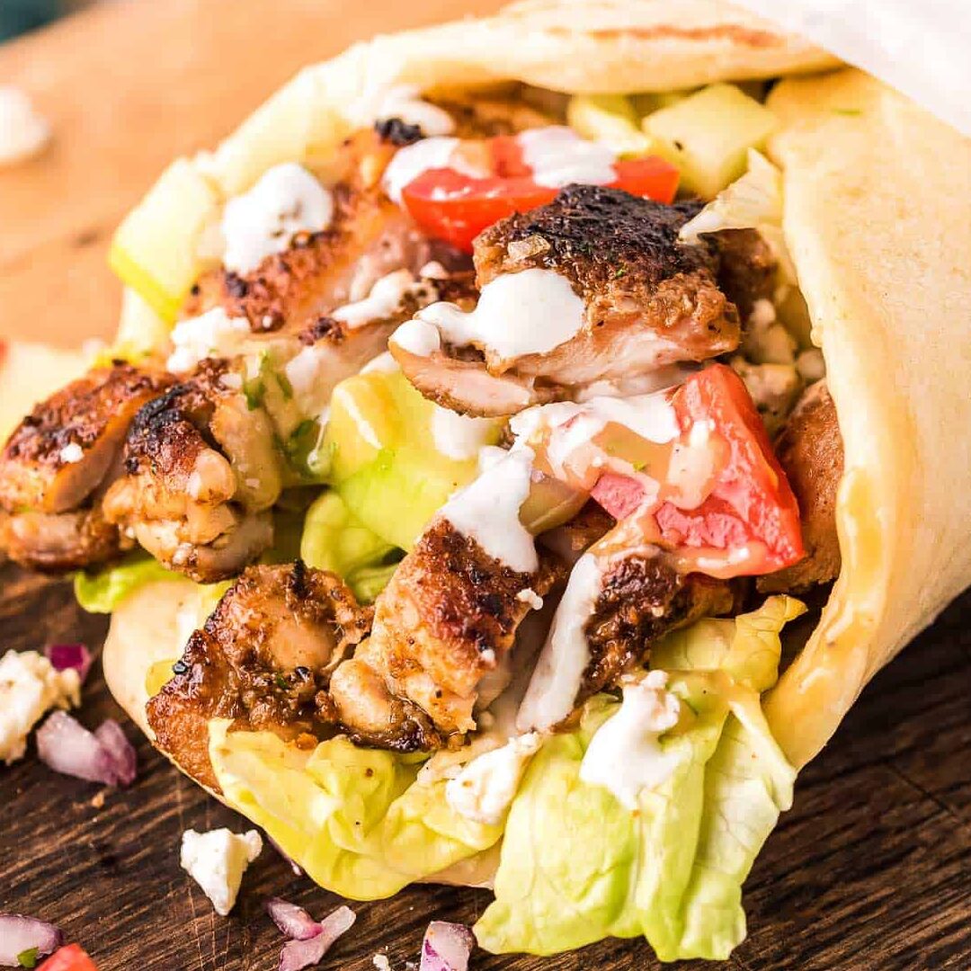 Shawarma de pollo casero Shawarma de pollo casero