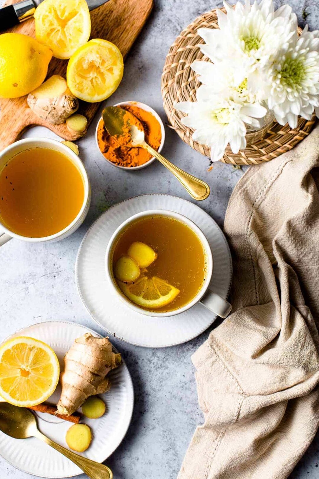 Té de jengibre y cúrcuma Té de jengibre y cúrcuma