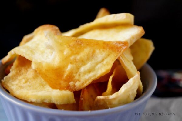 Chips de ñame al horno